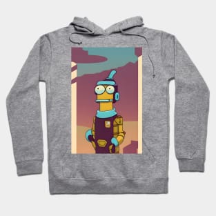 Curious robot boy Hoodie